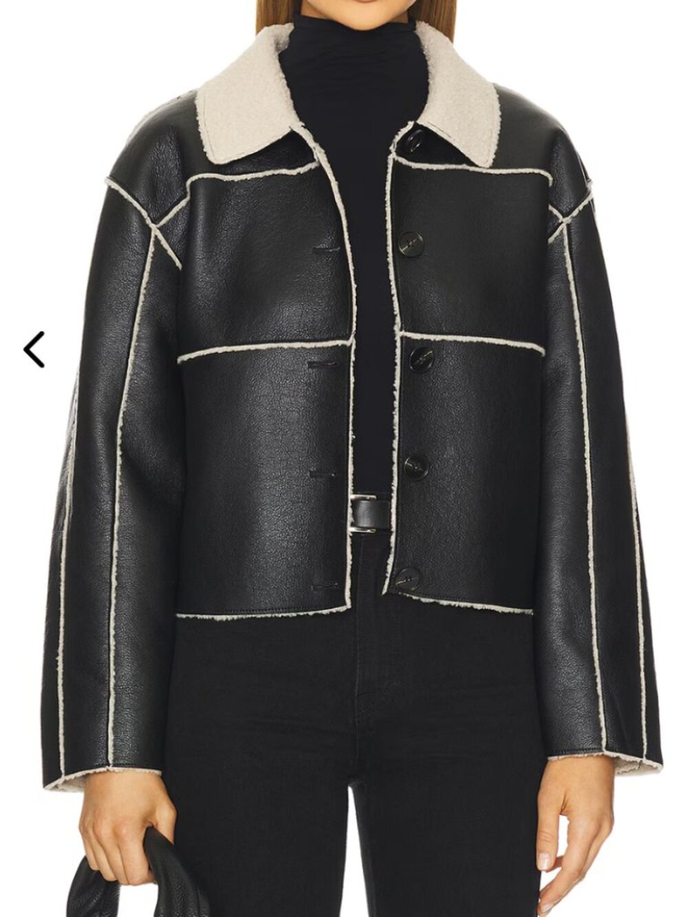 Steve Madden Black Tilia Coat